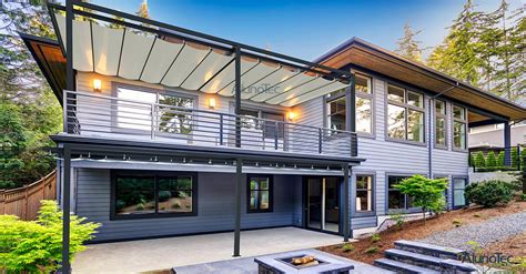 Masih penasaran apa lagi kelebihan dari kitchen set bahan aluminium ?? Villa Patio Awning - Aluminum Pergola-AlunoTec