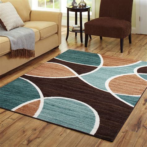 As always with cool colors, teal and blue area rugs have a calming effect on spaces. Better Homes and Gardens Geo Waves Area Rug or Runner | eBay
