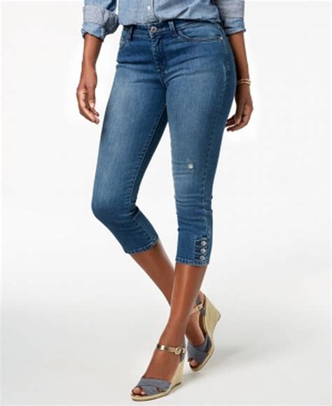 Lee Womens Jeans Deep Petite Stretch Capri Mid Rise P Walmart Com Walmart Com