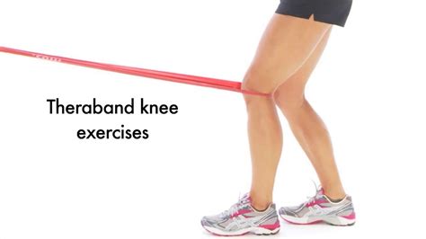 Theraband Knee Exercises Resistance Band Exercise For Knee Pain Youtube