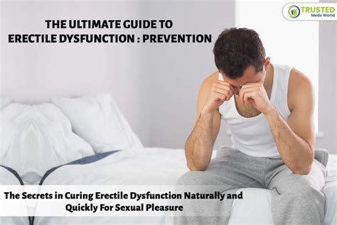 Erectile Dysfunction Cure And Prevention