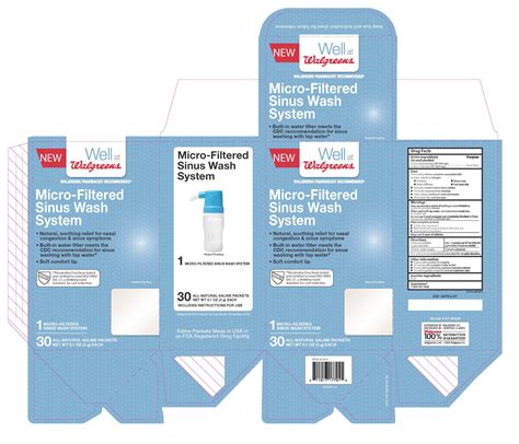 WALGREENS FILTERED SQUEEZE SINUS WASH SYSTEM- sodium chloride, sodium