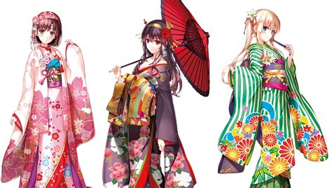Traditional japanese clothing is a result of thousands of years of cultural influence. anime Girls, Anime, Sawamura Eriri Spencer, Saenai Heroine ...