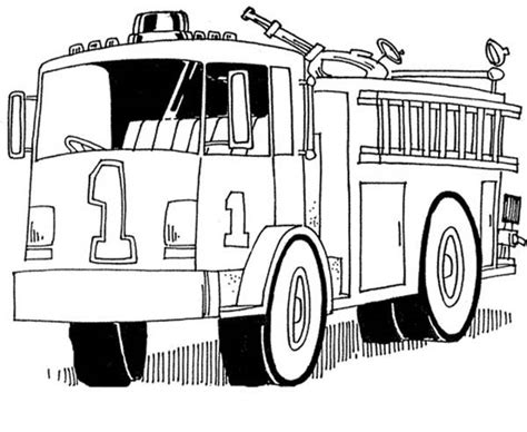 coloring pages fire engine coloring home