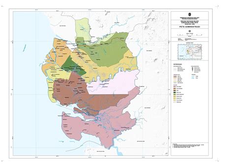 Peta Kota Peta Kabupaten Kubu Raya