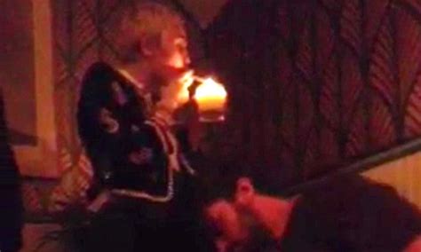 Miley Cyrus Smokes Suspicious Looking Cigarette In On The Rox Nightclub