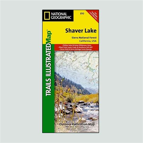 National Geographic Map Of Shaver Lake Three Forests Interpretive