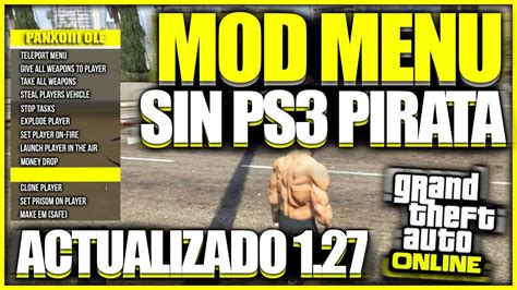 GTA V Mod Menu Sin Ps Pirata Nuevo Actualizado Mejorado BLES BLUS Download