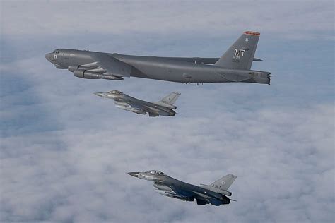 Raf Joins Us Air Force For Huge Training Exercise Over North Sea