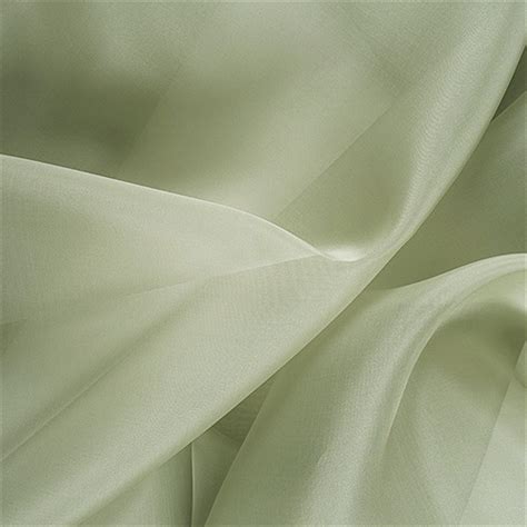 Silk Organza Silk Organza Fabric 6mm 42 Green