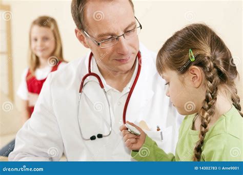 Pediatrician Doctor With Child Patient Stock Image Image Of Office