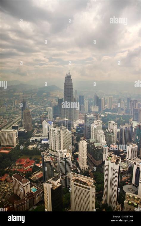 Aerial View Of Kuala Lumpur Capital City Of Malaysia Stock Photo Alamy