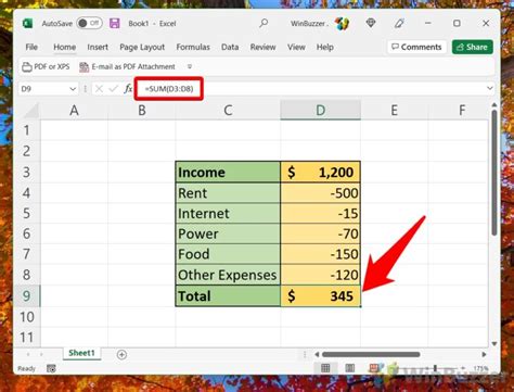 How To Subtract In Excel Numbers Dates Time Percentages Winbuzzer