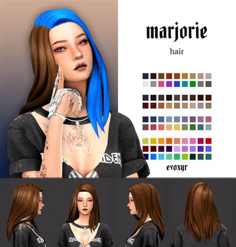 Sims 4 Two Tone Hair Cc Creative Looks You Need To Try Now — Snootysims