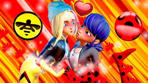 Miraculous Ladybug 💛💗 Zoe X Marinette Duet Transformation Love Kiss