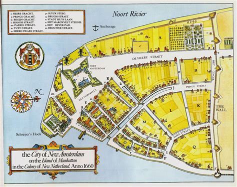 Nieuw Amsterdam In 1660 The Castello Map Redrawn By Pie Flickr