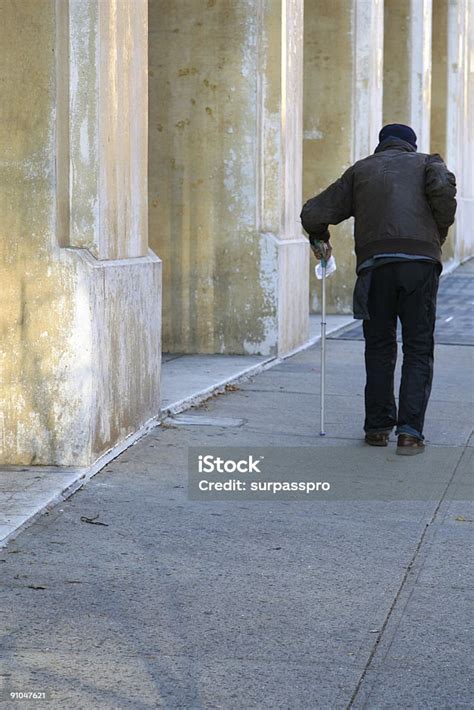 Elderly Man Walking The Street Stock Photo Download Image Now Adult