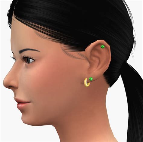 Left Earrings Set Sims 4 Jewelry