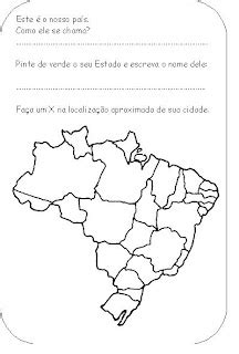 Geografia Mapa Do Brasil Com Atividades Cantinho Das Atividades