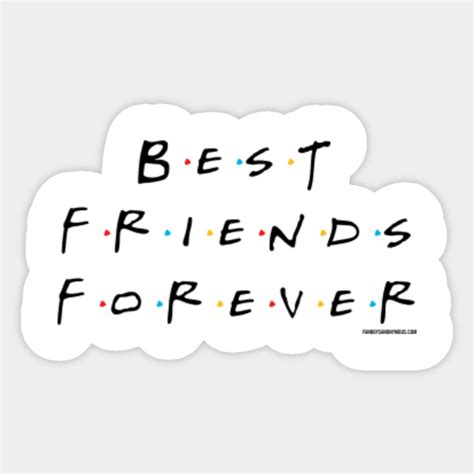 Best Friends Forever Black Friends Sticker Teepublic