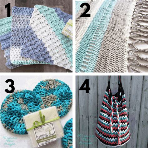30 Free Crochet Patterns Using Cotton Yarn Marias Blue Crayon