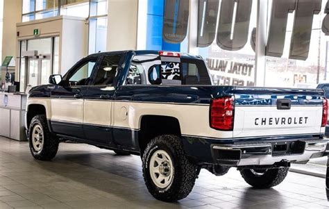 Canadian Chevy Dealers Retro Truck Is A Blue And White