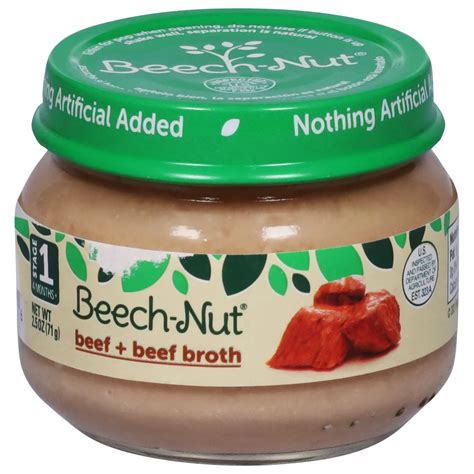 Beech-Nut Stage 1 Baby Food - Beef & Beef Broth - Shop Baby food at H-E-B