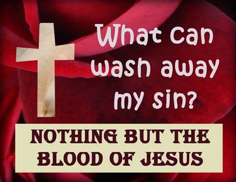 Gods Growing Garden Nothing But The Blood Of Jesus Can Wash Away Sin