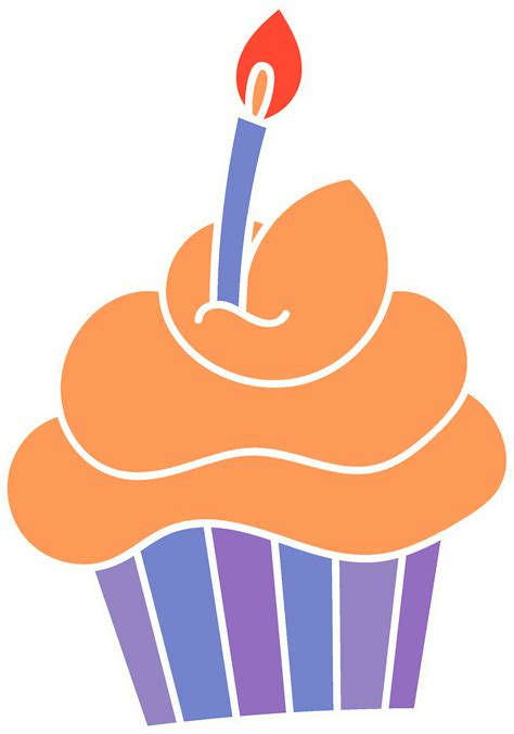 Birthday Cupcake Clip Art