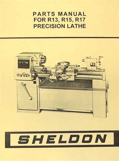 Sheldon R R R Precision Metal Lathe Parts Manual Ozark Tool