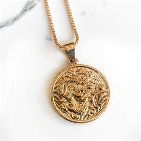 The consensus in the dragonchain network is achieved via the dragon net algorithm. Large Gold Chinese Dragon Medallion Pendant Necklace in ...