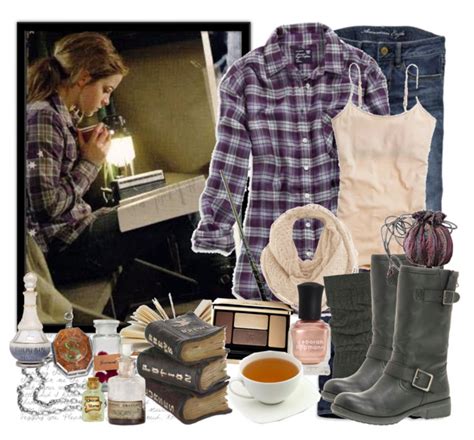 Hermione Grangers Purple Plaid Shirt And More From Harry Potter And