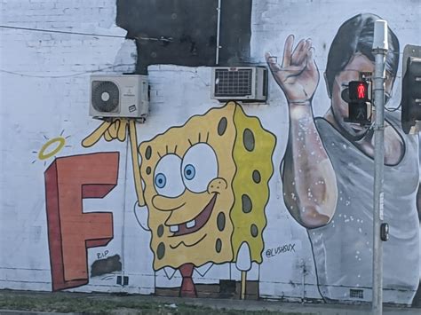 This Spongebob Street Art Rmildlyinteresting