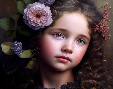 Download Ai Generated Child Little Girl Royalty Free Stock