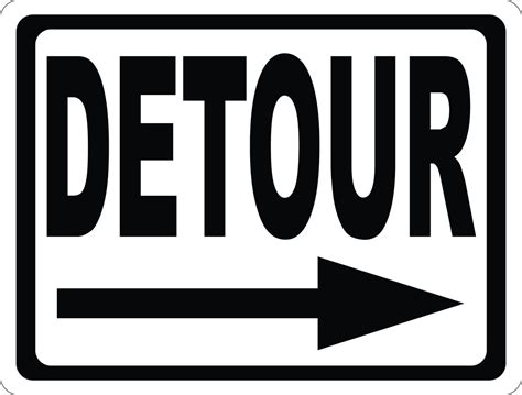 Detour Sign Signs By Salagraphics