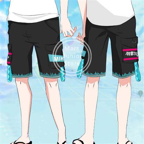 Anime Hatsune Miku Long Pants Cosplay Sport Casual Trousers Joggers