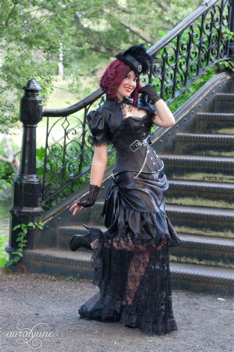 Black Steampunk Dress Sable Siren Steampunk Costume Goth Etsy Steampunk Dress Steampunk
