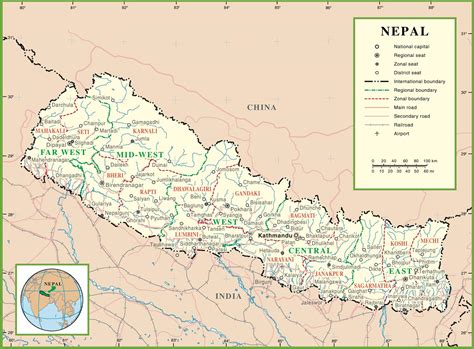 Detailed Political Map Of Nepal Ezilon Maps Mapdome Images