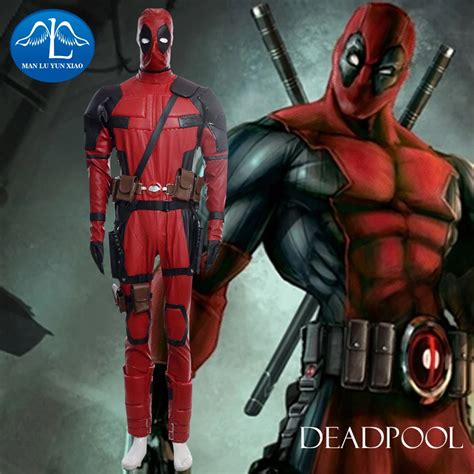 Custom Made X Men Deadpool Costume Outfits Adult Mens Jumpsuits