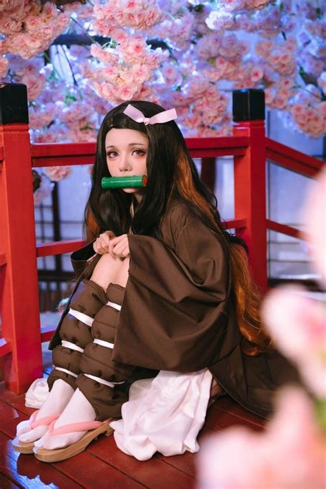 Nezuko Demon Slayer Kimetsu No Yaiba Cosplay Costume In 2020 Cosplay