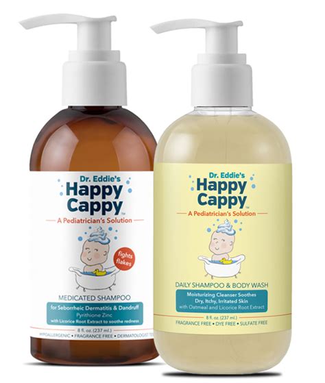 Medicated Shampoo And Daily Shampoo Dr Eddies Happy Cappy