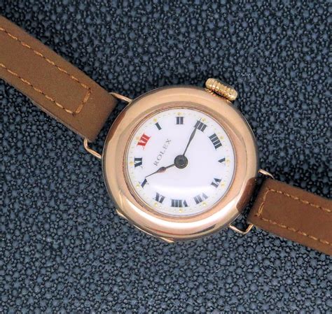 9ct Rose Gold Rolex Watch Circa 1916 Items Of Beauty