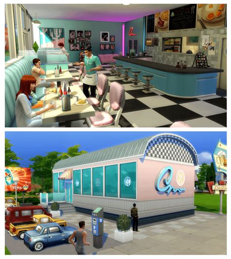 My Little American 50s Inspired Diner ♫ Rthesims