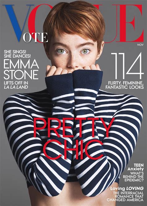 Emma Stone Vogue Magazine November 2016 Photoshoot