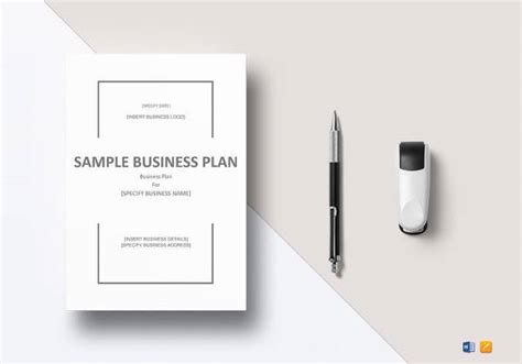 sample sba business plan templates   word