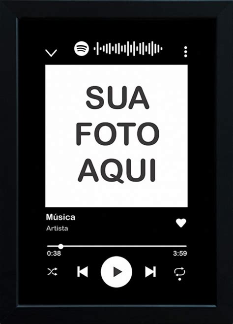 Quadro Interativo Spotify Loja De Personalizados Pra Vc