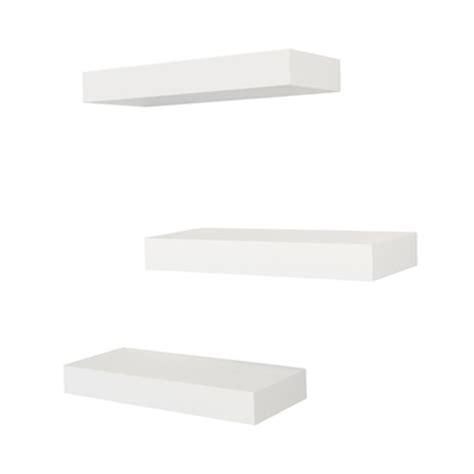 Kiera Grace Maine 12 In White Floating Ledge Decorative Wall Shelf 3