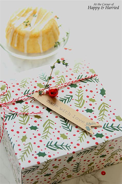 Baked in mini bundt pans (about $30 at most kitchen specialty stores and home emporiums), these cakes make delicious holiday gifts. Lemon Thyme Mini Christmas Cakes