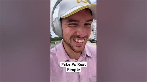 Fake Vs Real People🤔 Youtube