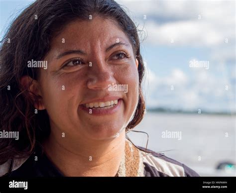 Tabatinga Brazil May Portrait Of A Mature Women Stock
